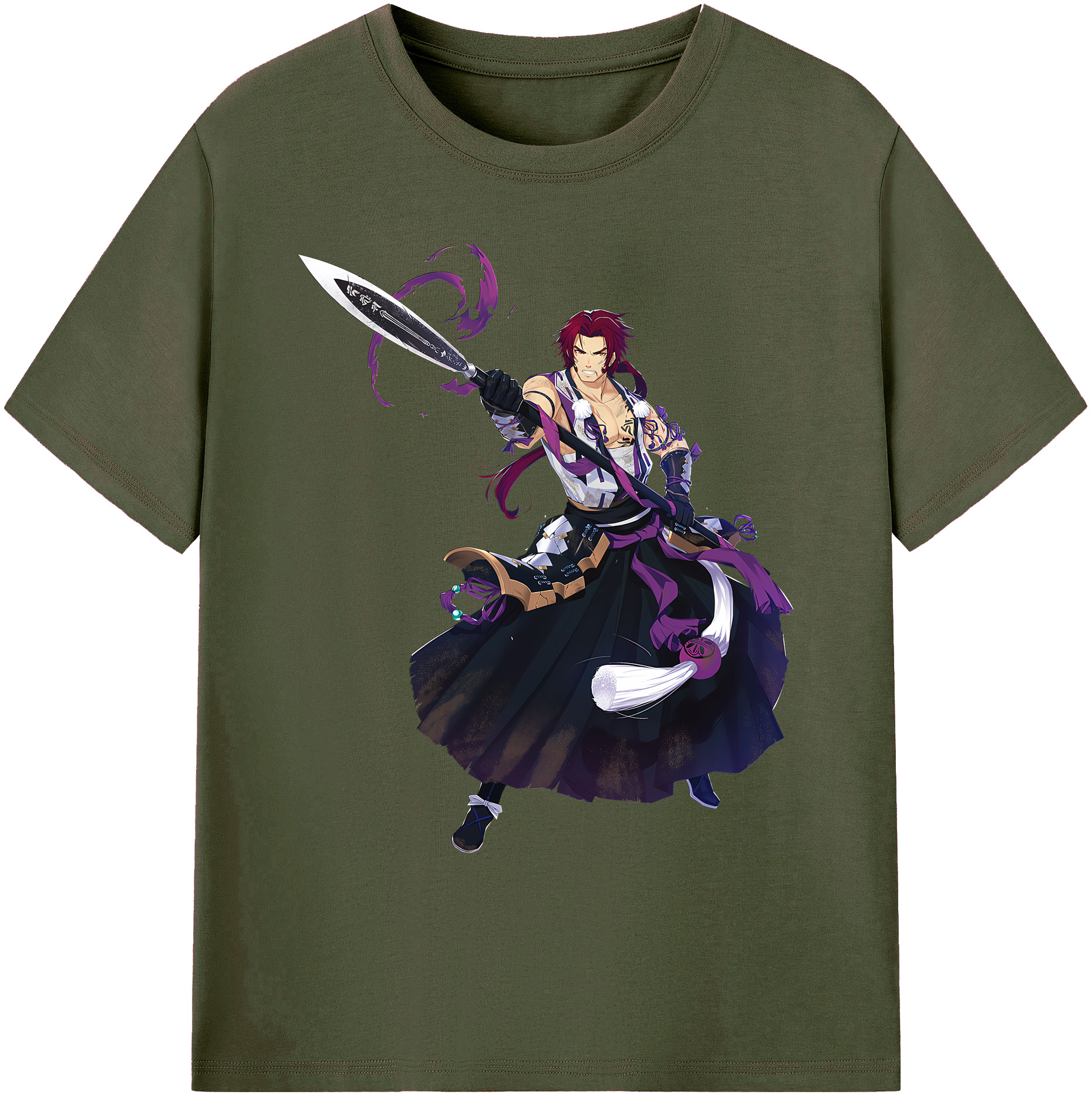 （画像用） 刀剣乱舞 Touken Ranbu 綿100％ メンズ半袖Tシャツ｜肌触りやわらか＆通気性